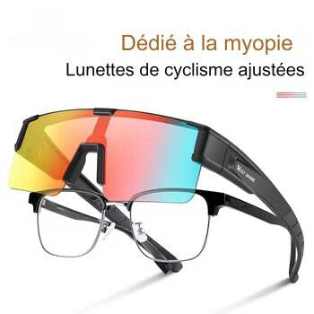 Lunettes de cyclisme adaptées aux lunettes myopes