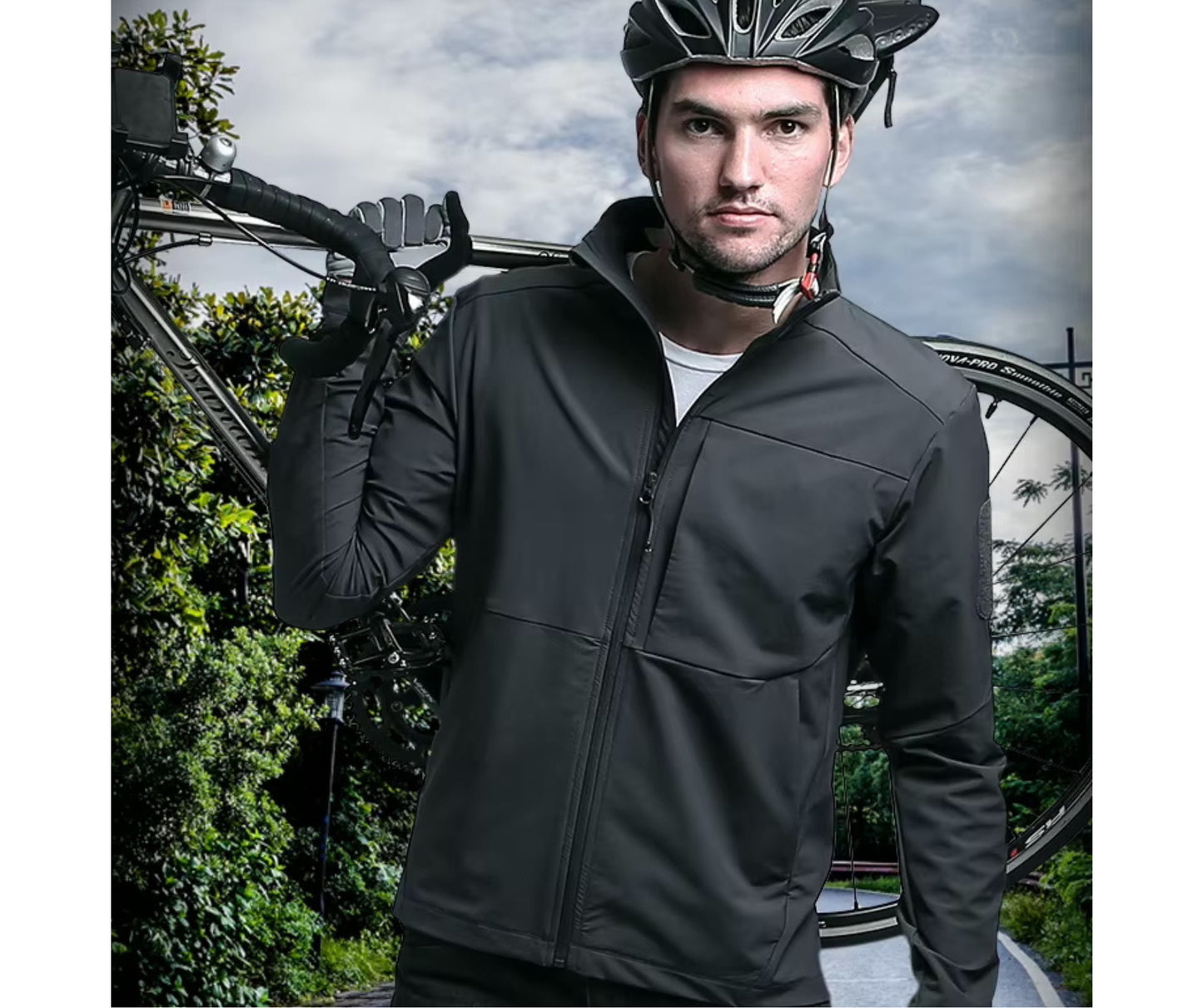 Veste Homme – Imperméable, Coupe-Vent & Chaude pour Cyclisme et Aventure